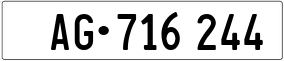 Trailer License Plate